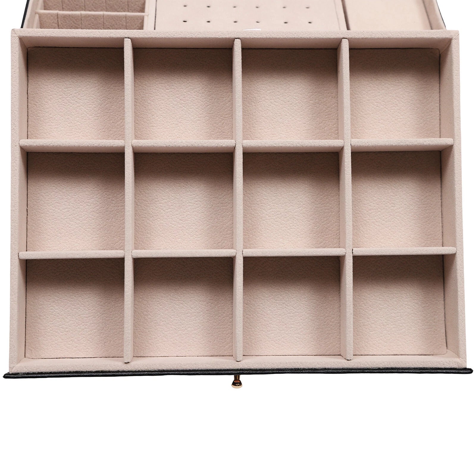 3-Layer Jewelry Box Organizer with Lockable Storage and Velveteen Lining | eBay