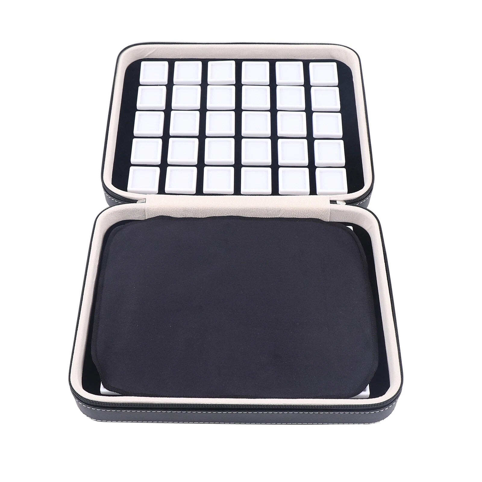 60 Grids Luxury Diamond Gemstone Organizer Display Box Jewelry Storage Case usa! | eBay