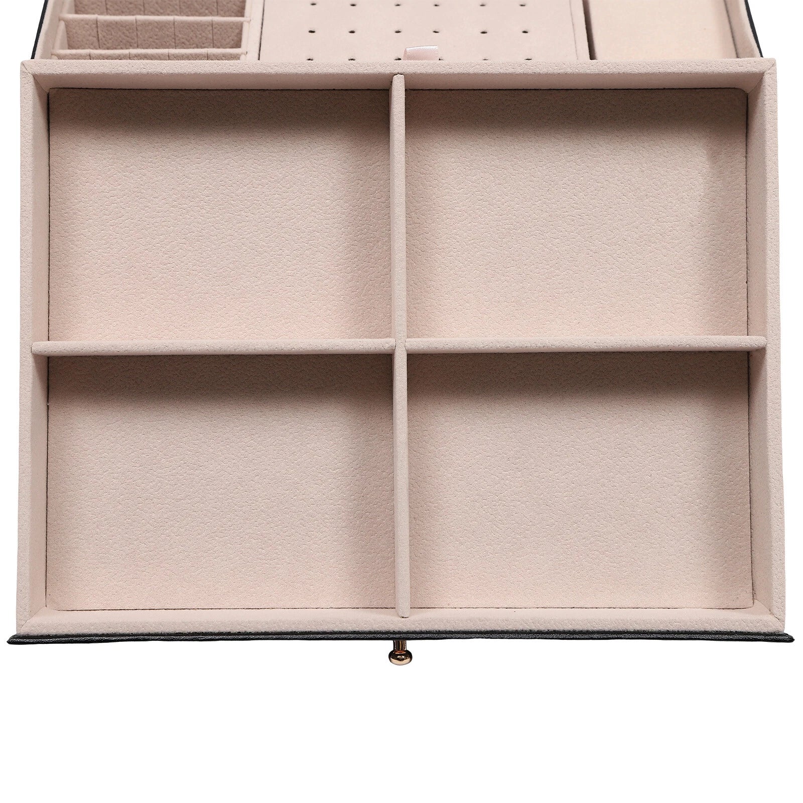 3-Layer Jewelry Box Organizer with Lockable Storage and Velveteen Lining | eBay