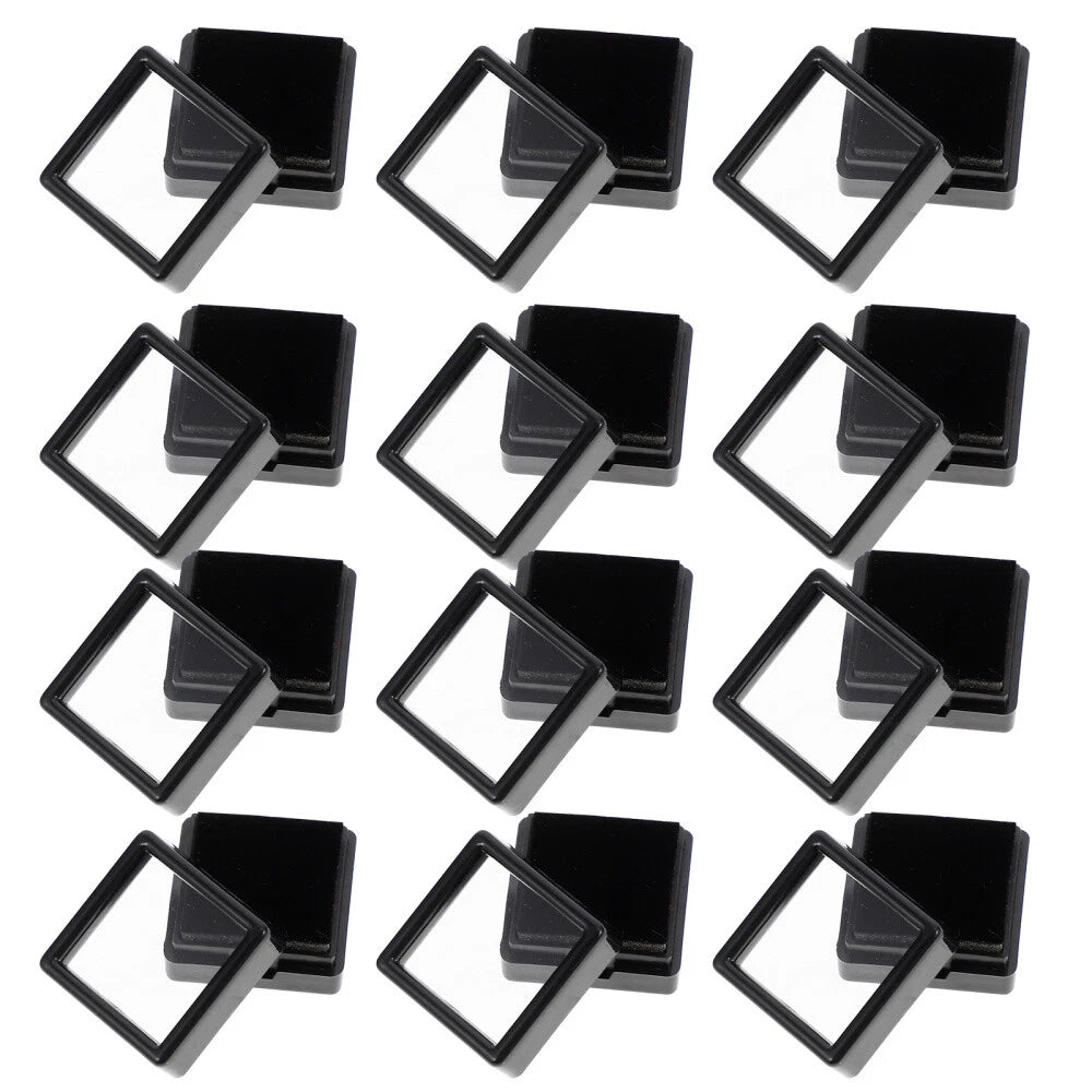 24Pcs Cushioned Jewelry Case for Gems with Clear Lid Storage Box | eBay