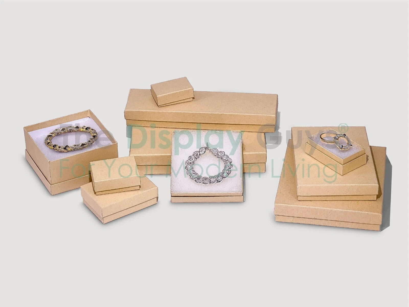 BULK 8x2x1 Cardboard #82 JEWELRY GIFT BOXES Cotton Fill Kraft Necklace Shipping | eBay