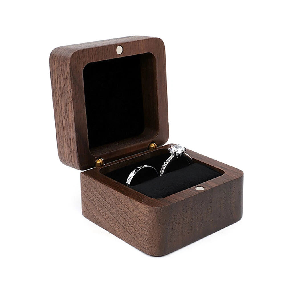 Case Wooden Lover Ring Display Box Jewelry Box Storage Holder Ring Storage Box## | eBay