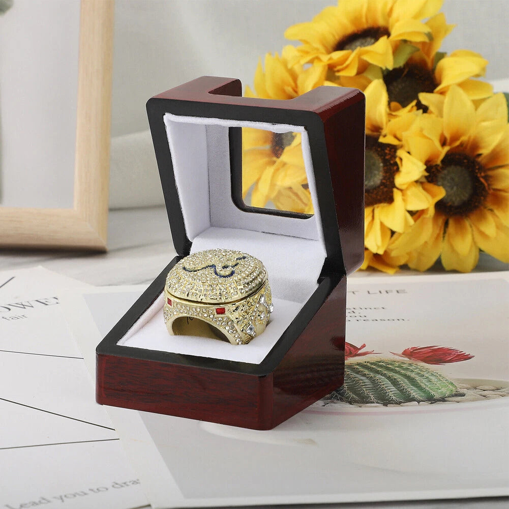 1-7 Hole Championship Ring Display Case Box Wooden Collection Storage box US## | eBay