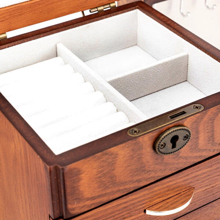 7 Layers Jewelry Storage Box Case Organizer Watch Ring Earrings Display Cabinet | eBay