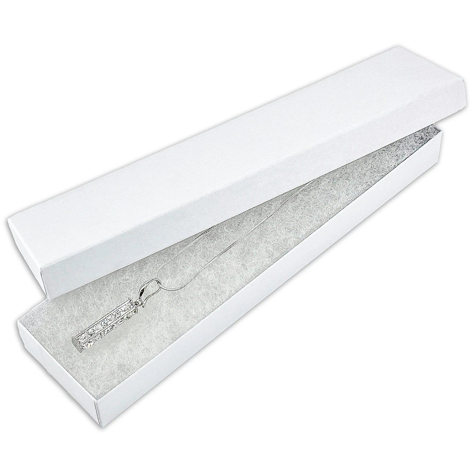 BULK Cardboard Kraft Paper JEWELRY GIFT BOXES Cotton Filled WHITE - for Shipping | eBay