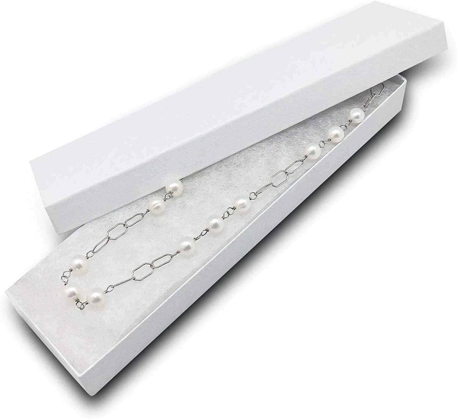 BULK 8x2x1 Cardboard #82 JEWELRY GIFT BOXES Cotton Fill Kraft Necklace Shipping | eBay