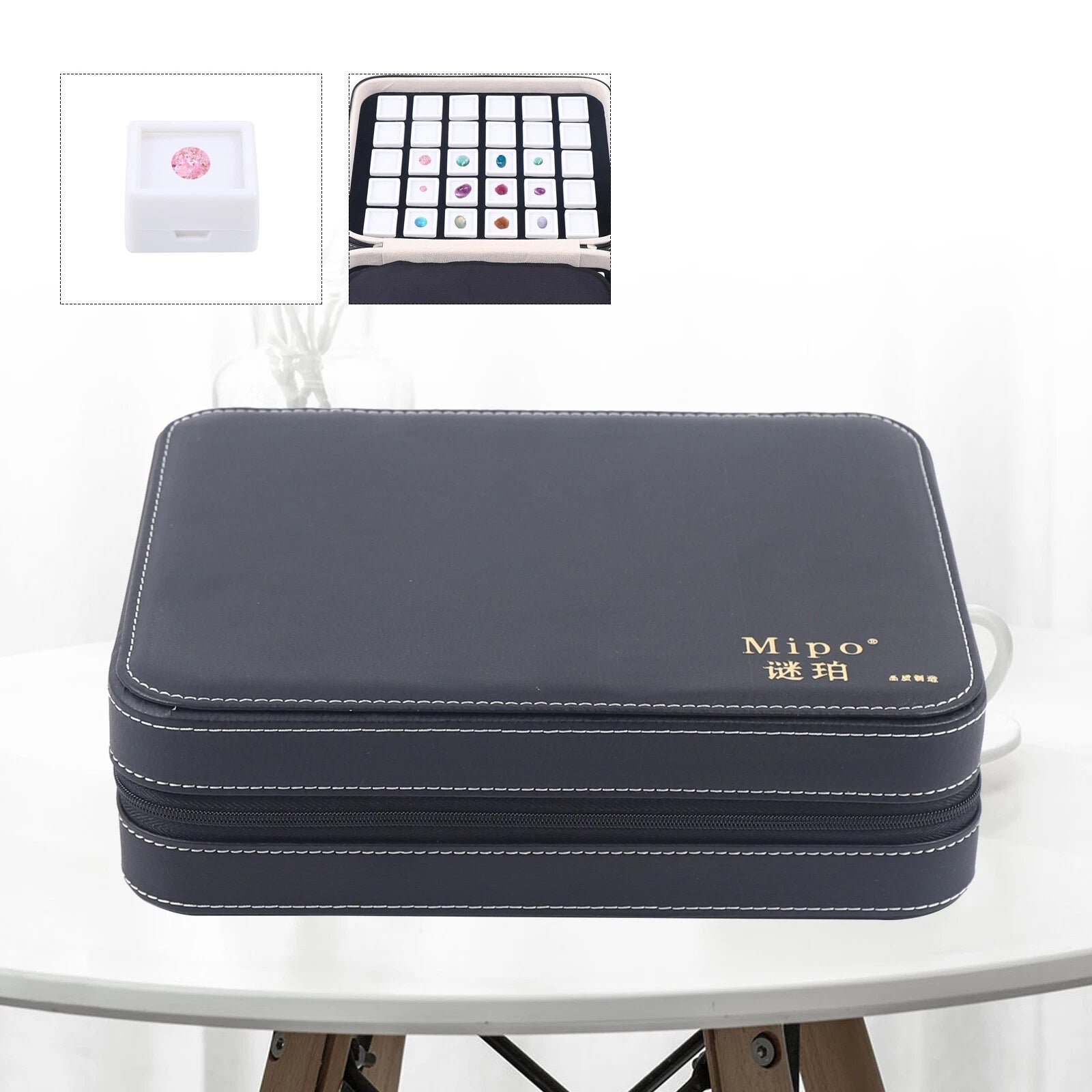 60 Grids Luxury Diamond Gemstone Organizer Display Box Jewelry Storage Case NEW | eBay