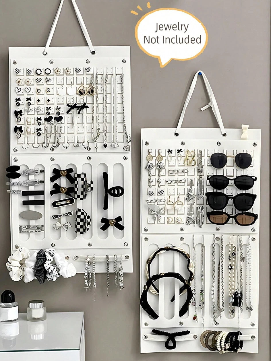 1pc Felt Hanging Jewelry Organizer - Wall Storage Bag for Earrings & Necklaces | eBay