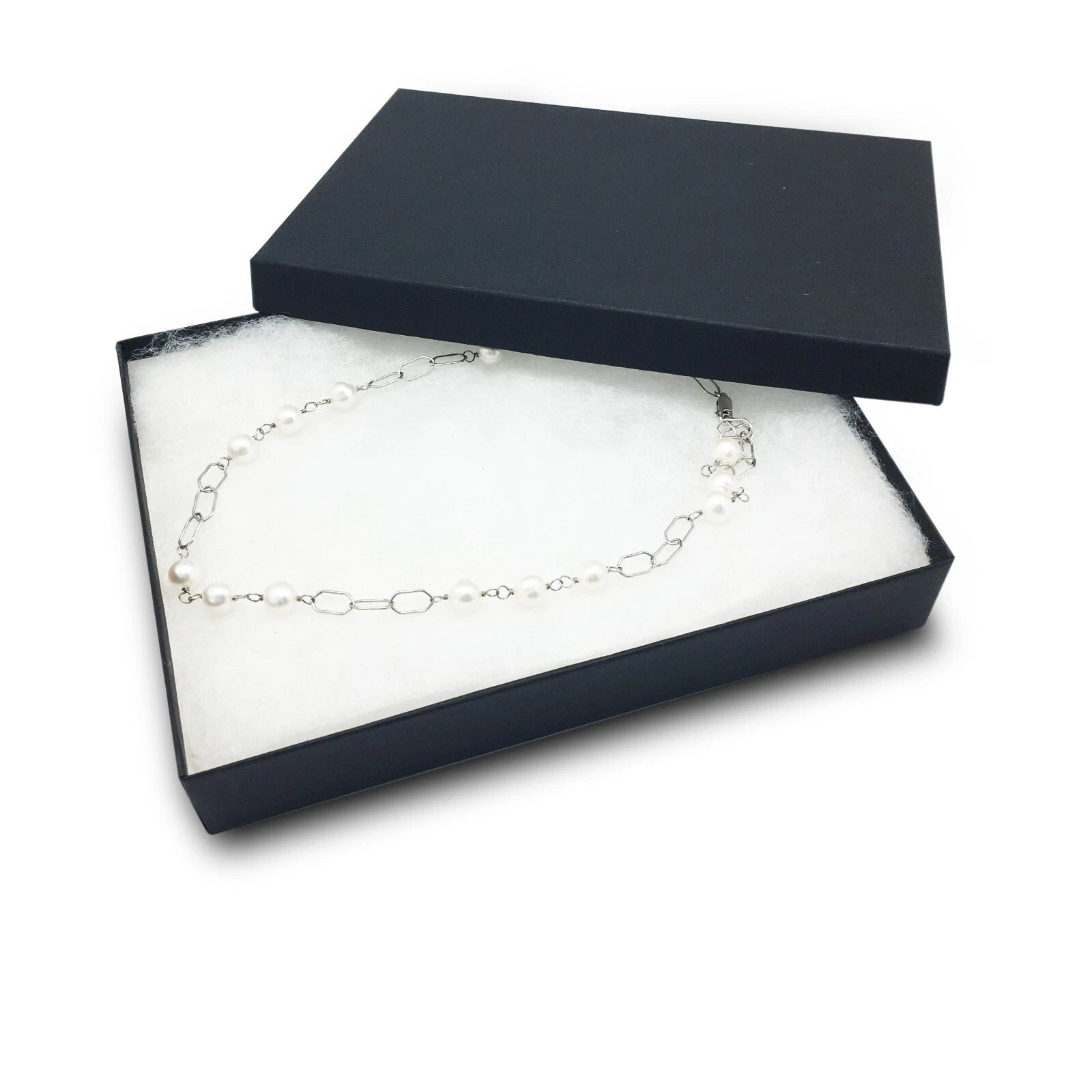 25-Pack Cardboard Paper JEWELRY GIFT BOX Case with Cotton Padding Insert - BLACK | eBay