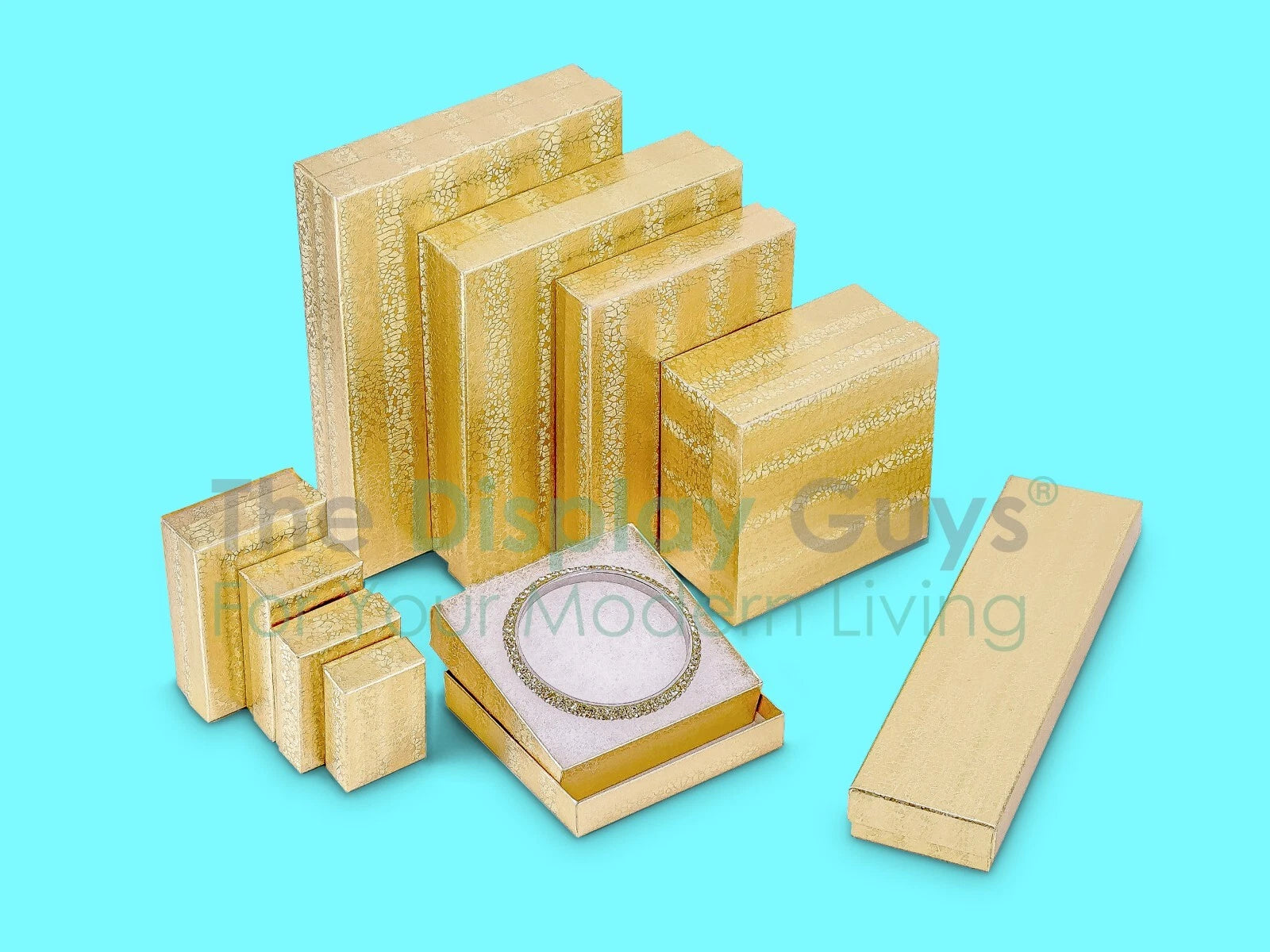 BULK Cardboard Kraft Paper JEWELRY GIFT BOXES Cotton Filled GOLD - for Shipping | eBay