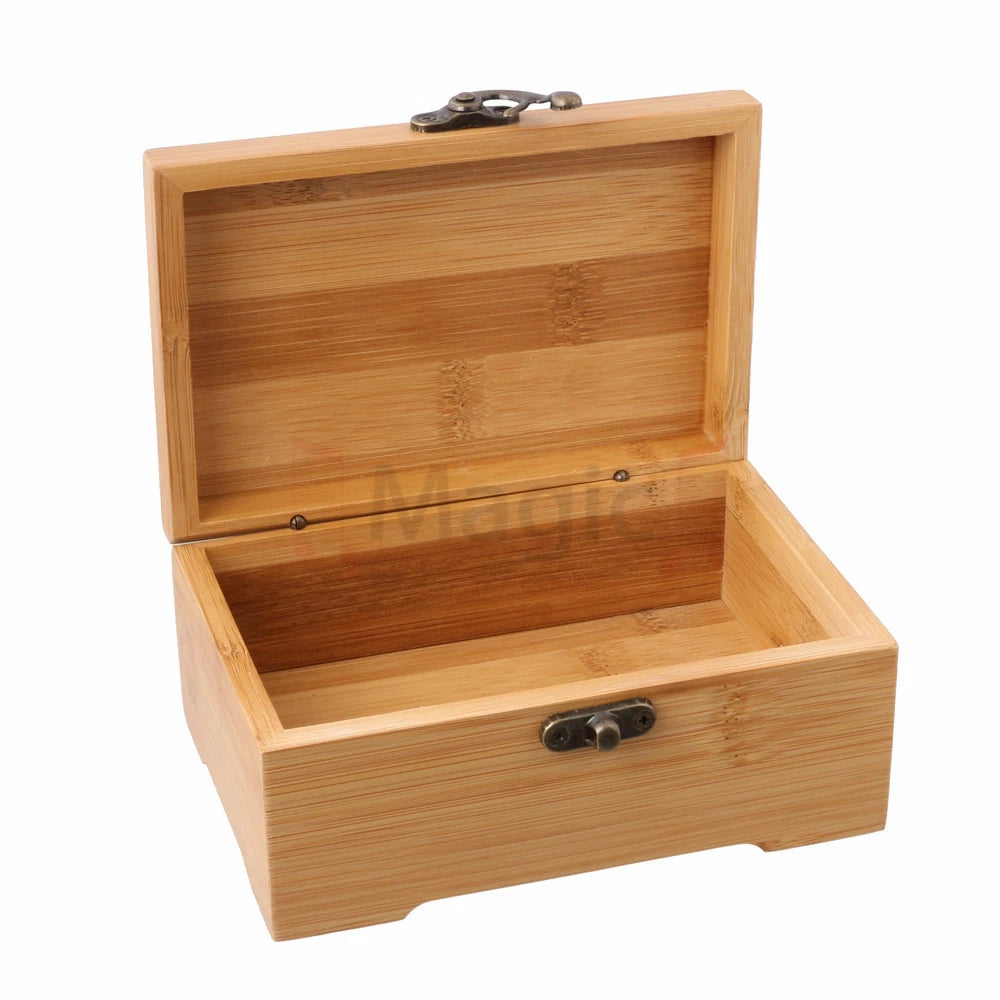 15x10x7cm Bamboo Jewelry Storage Box with Lock | eBay