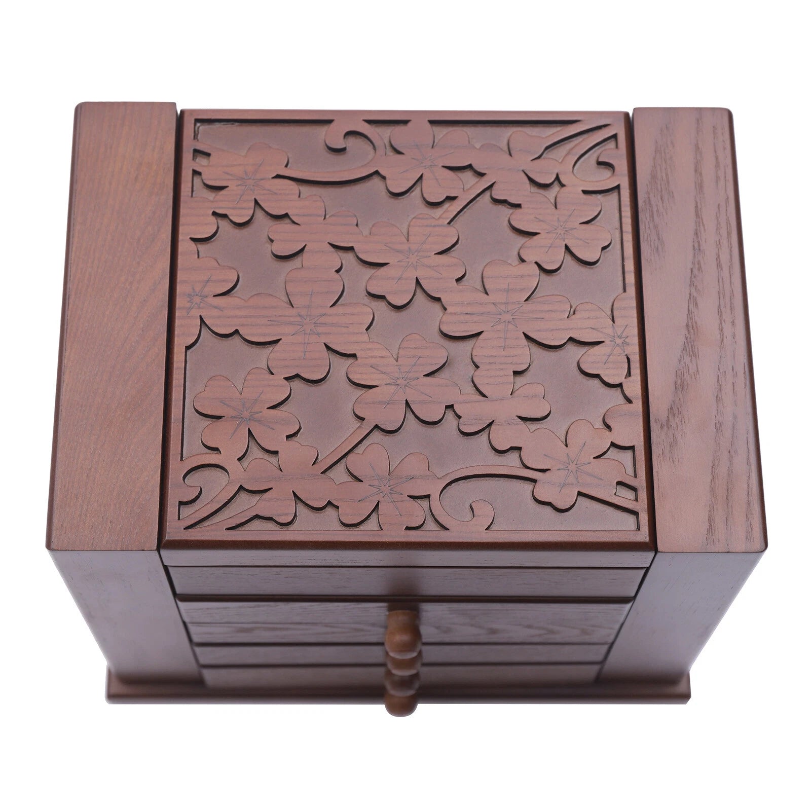 5 Layers Case 4 Drawer Vintage Large Jewelry Organizer Wooden Storage Boxes | eBay