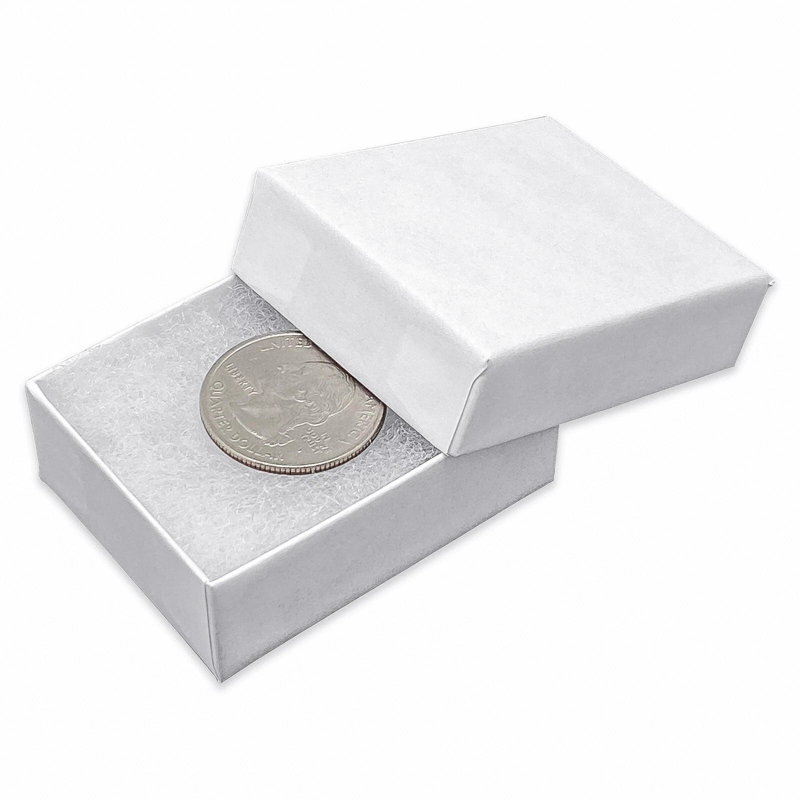BULK Cardboard Kraft Paper JEWELRY GIFT BOXES Cotton Filled WHITE - for Shipping | eBay