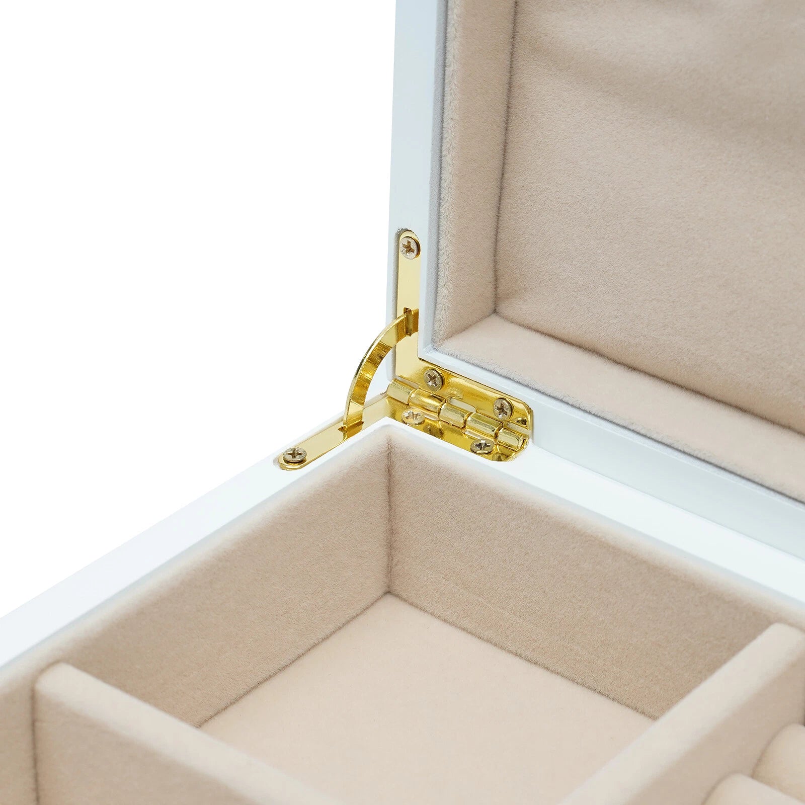 3-Layer Jewelry Organizer Box Earring Ring Necklace Bracelet Storage Case White | eBay