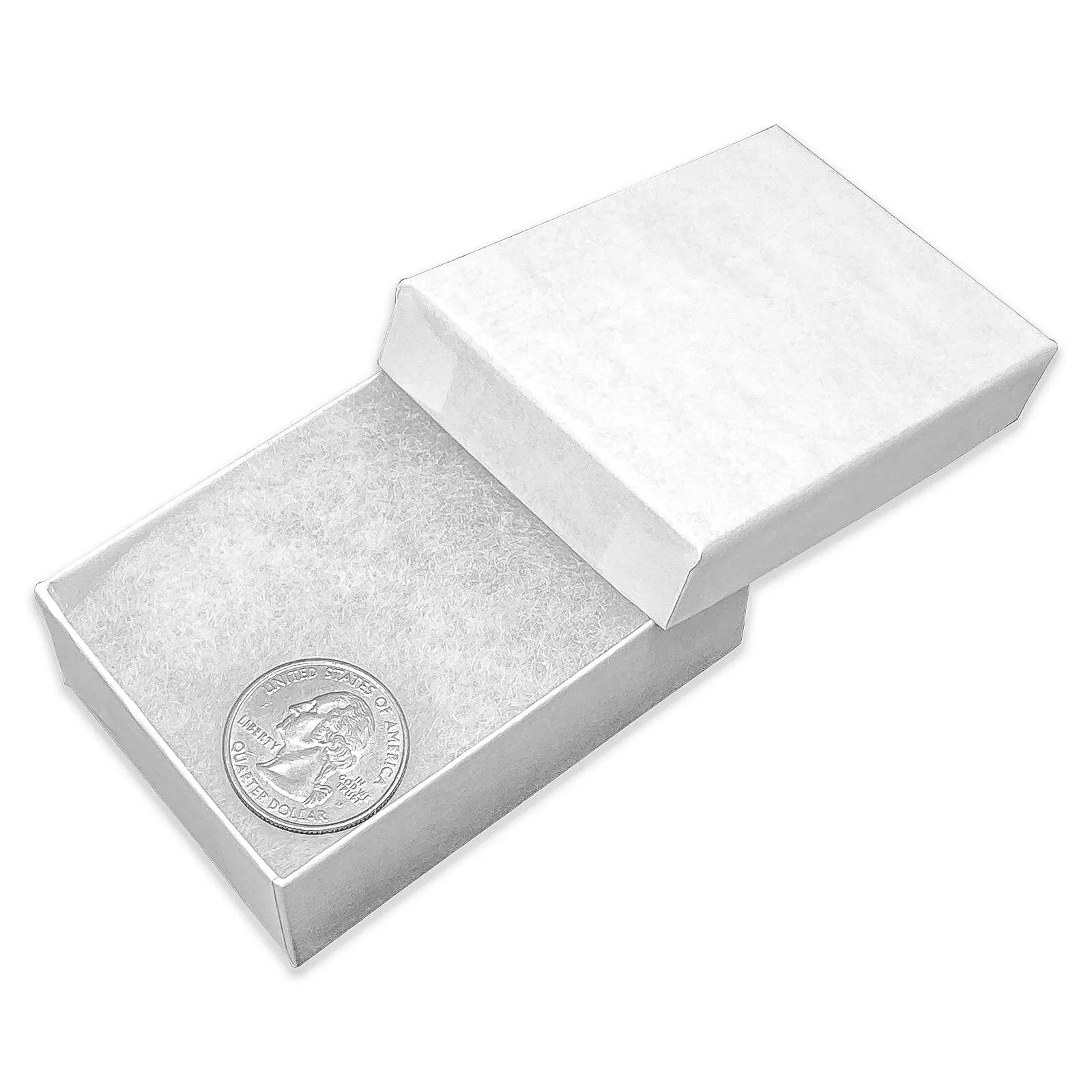 BULK Cardboard Kraft Paper JEWELRY GIFT BOXES Cotton Filled WHITE - for Shipping | eBay