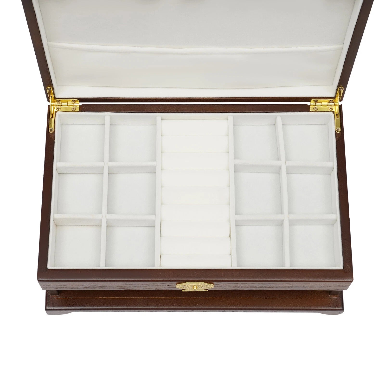 3 Layers Jewelry Organizer Storage Box Earrings Rings Necklaces Watches Cabinet | eBay