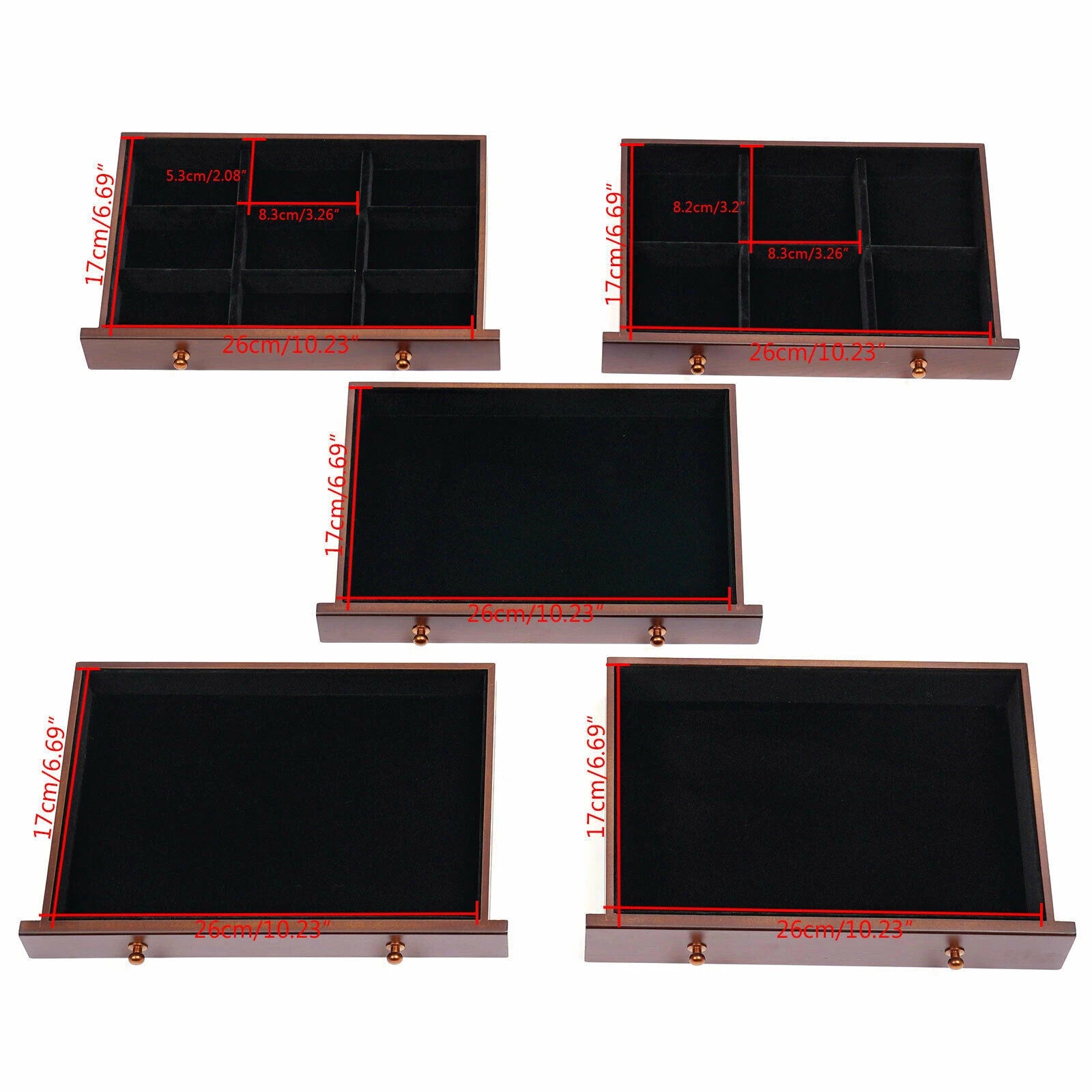 6 Layers Large Wooden Jewelry Storage Box Vintage Wooden Jewelry Organizer | eBay