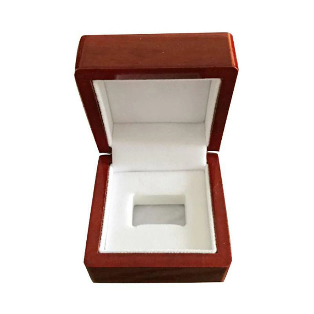 1-7 Hole Championship Ring Display Case Box Wooden Collection Storage box US## | eBay