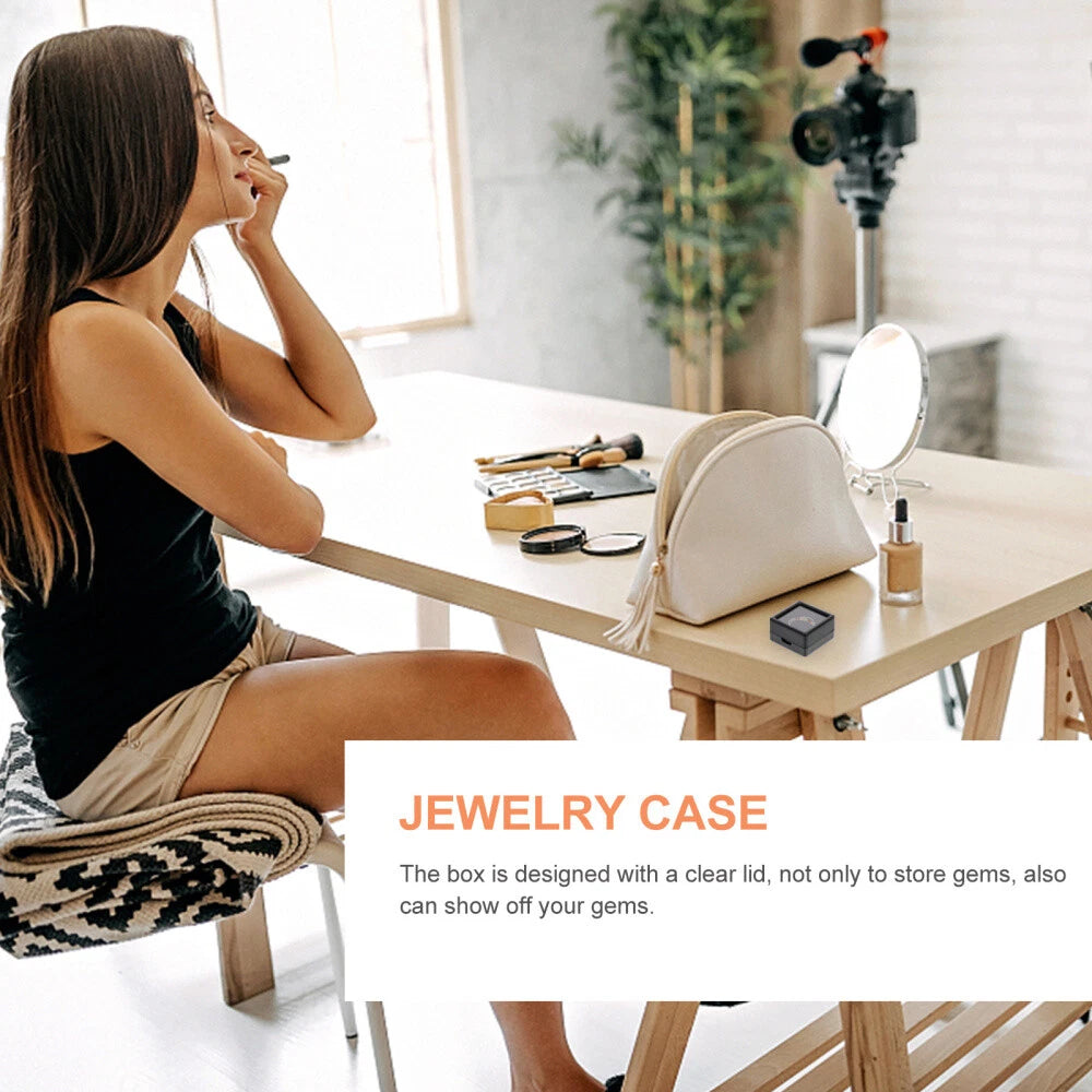 24Pcs Cushioned Jewelry Case for Gems with Clear Lid Storage Box | eBay