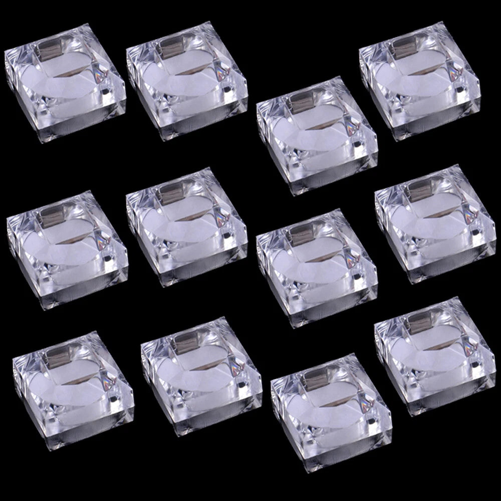 Clear Crystal Ring Gift Boxes Earrings Jewelry Storage White Box 12 Pcs | eBay