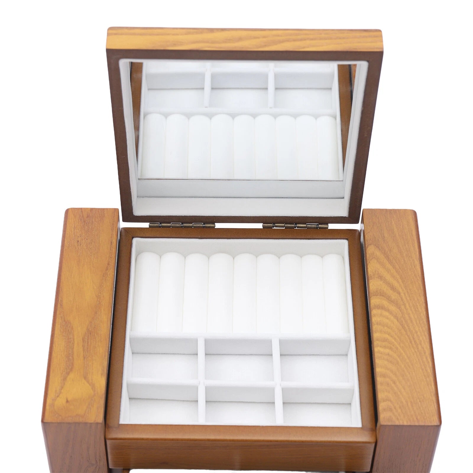 5 Layers Vintage Jewelry Organizer Case Large Wooden Storage Box with 4 Drawers | eBay