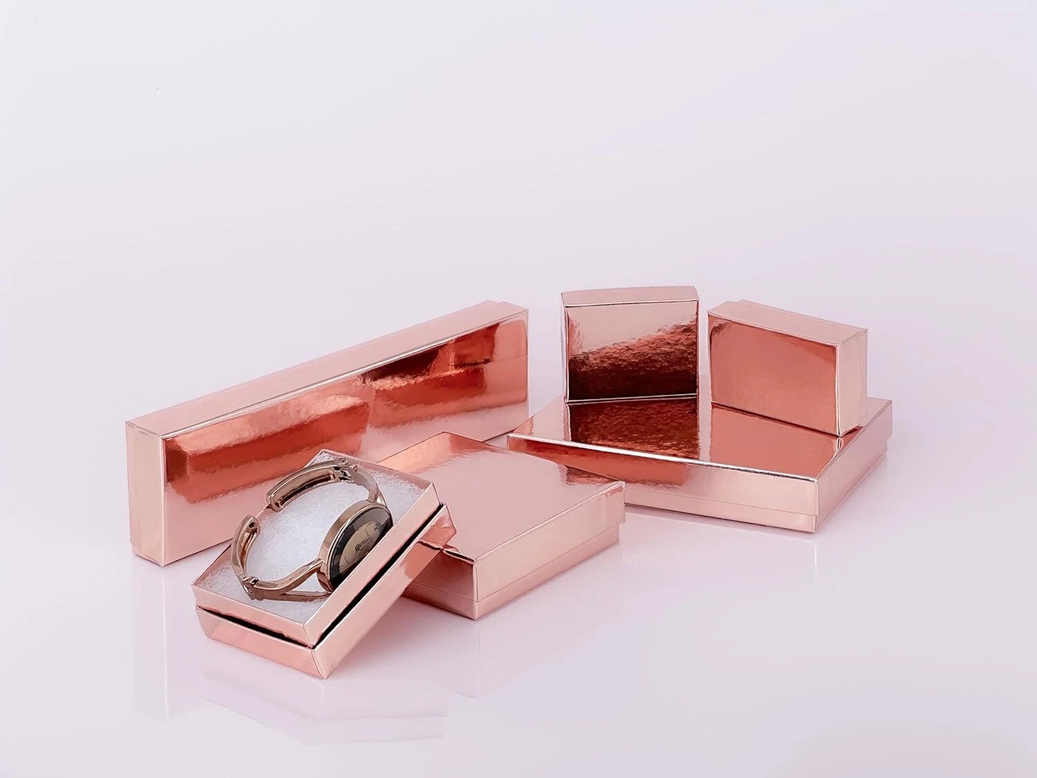 BULK 8x2x1 Cardboard #82 JEWELRY GIFT BOXES Cotton Fill Kraft Necklace Shipping | eBay