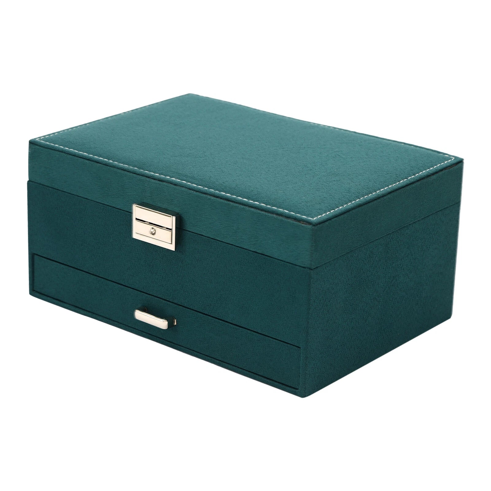 3 Layers Jewelry Box Organizer Large Capacity Ring Earring Necklace Storage Gift | eBay