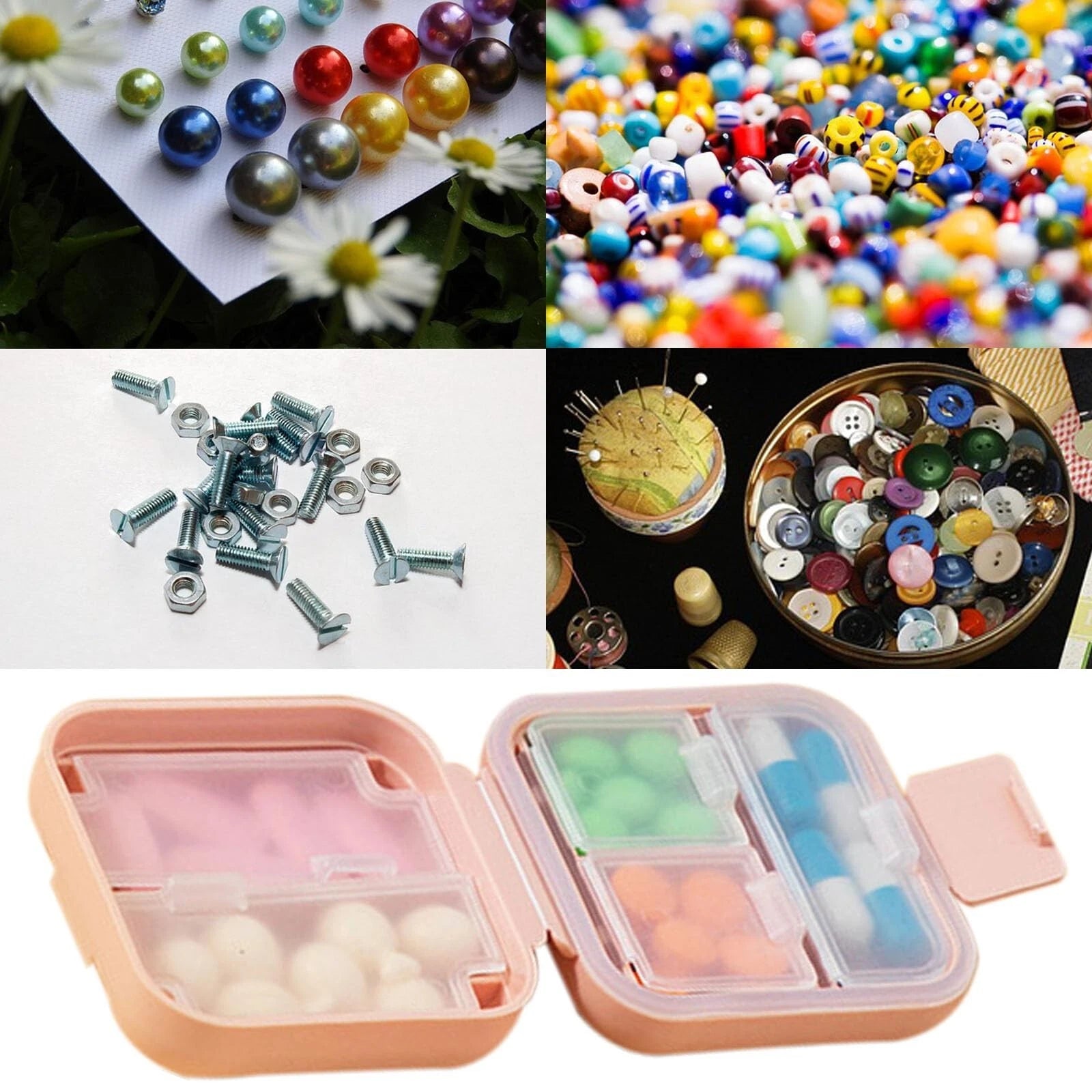 Small Jewelry Box Case Traveling Jewelry Holder Storage Portable Jewelry Box ... | eBay