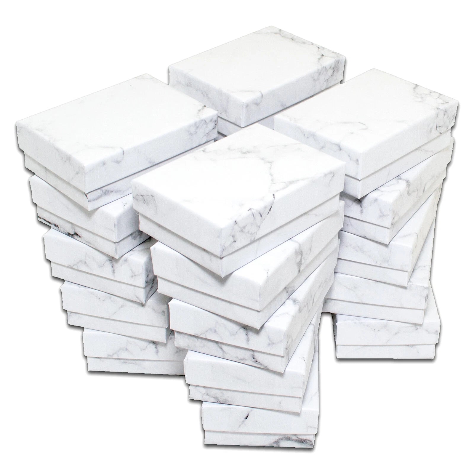 BULK Cardboard Kraft Paper JEWELRY GIFT BOXES Cotton Filled MARBLE for Shipping | eBay