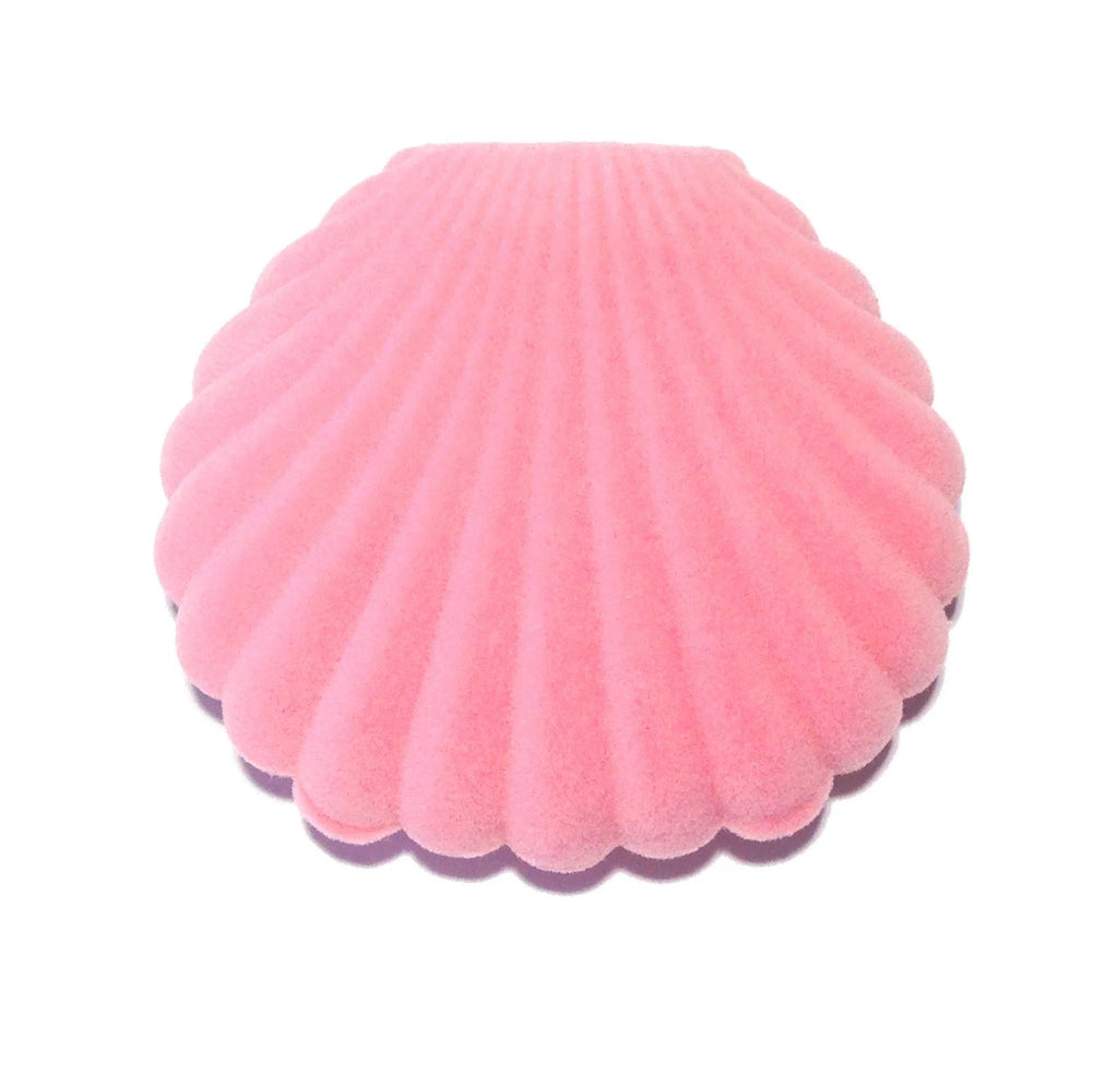 Pink Ring Stud Earrings Luxury Velvet Gift Box Shell Jewelry Case Storage | eBay