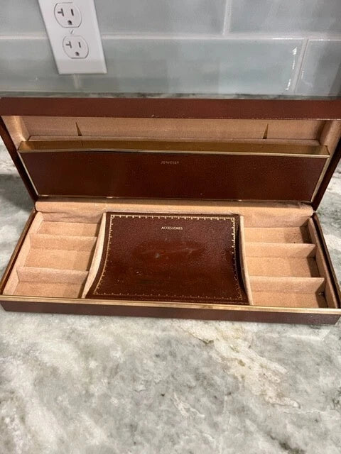 Jewelry Box Brown Organizer Rings Earrings Accessories | eBay