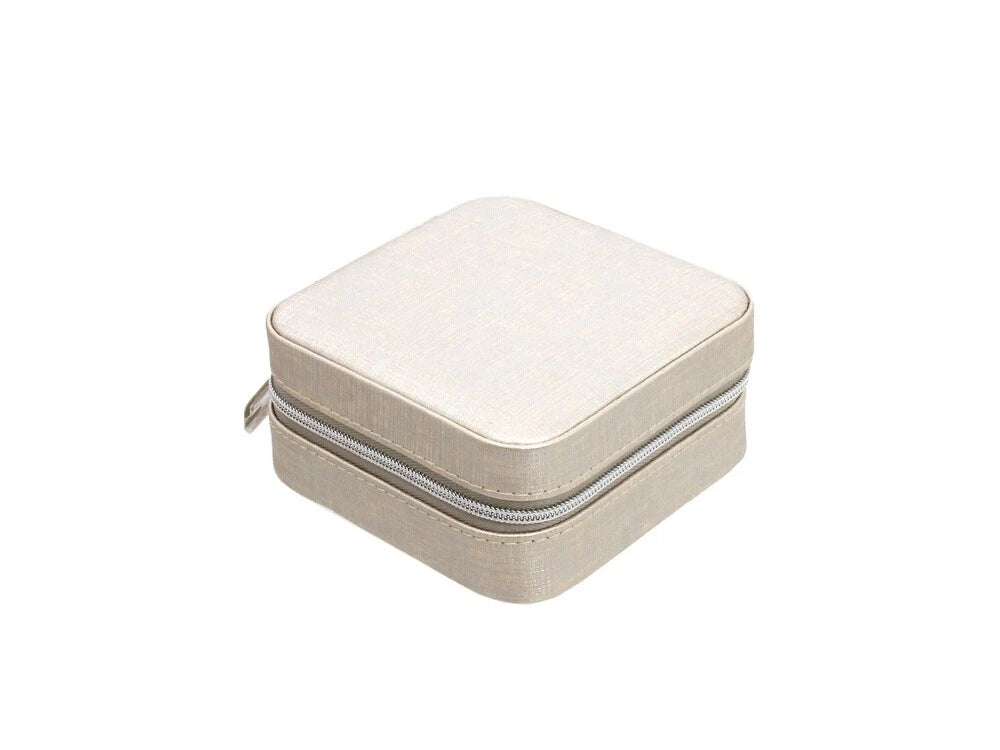 Silver Portable Travel Jewelry Storage Box | eBay