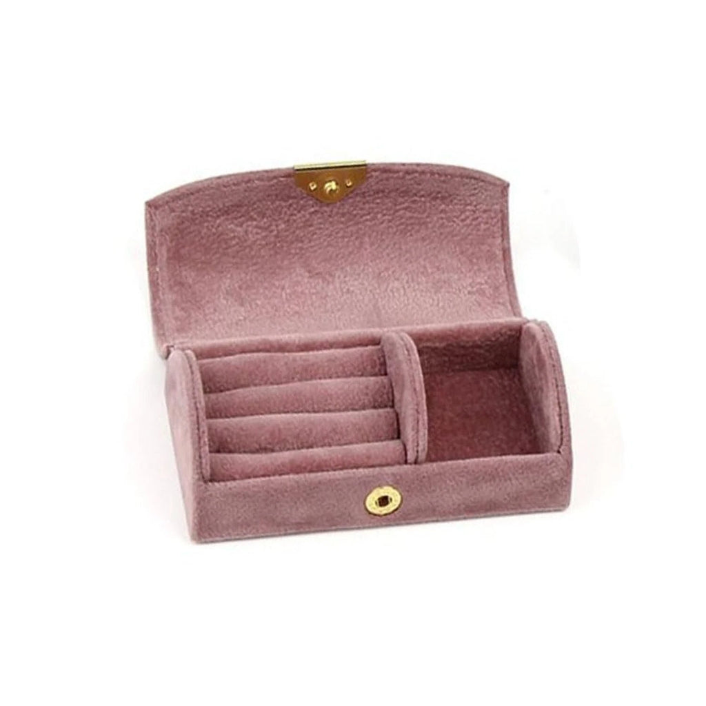 Pokinge 1Pcs Velvet Jewelry Storage Box Elegant Jewelry Display Case Simple S... | eBay