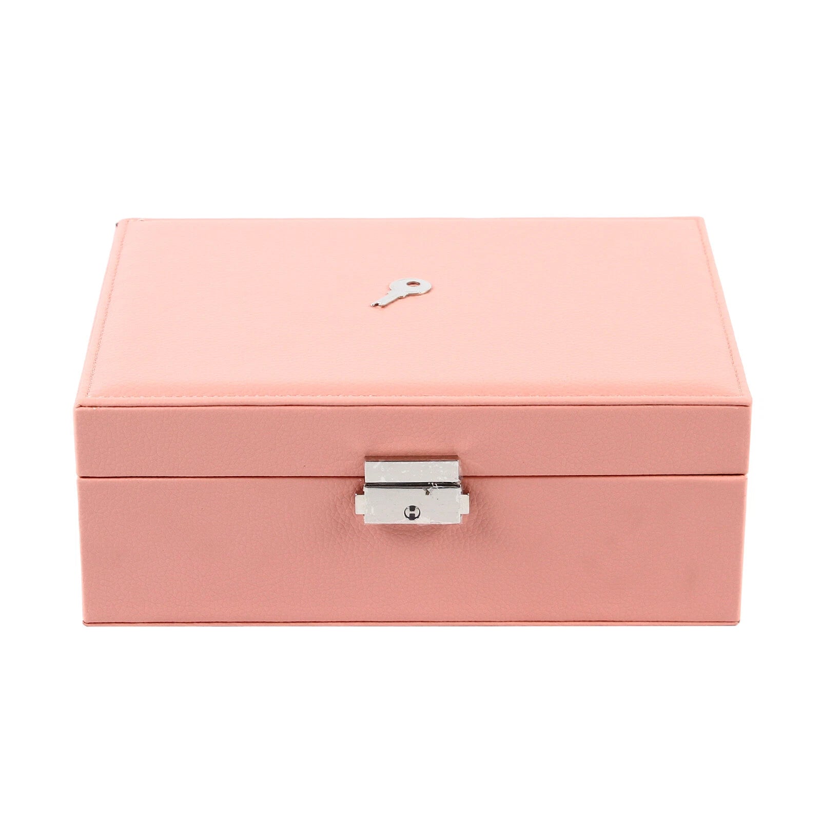Double Layer Jewelry Box - PU Leather Organizer for Necklaces & Rings | eBay