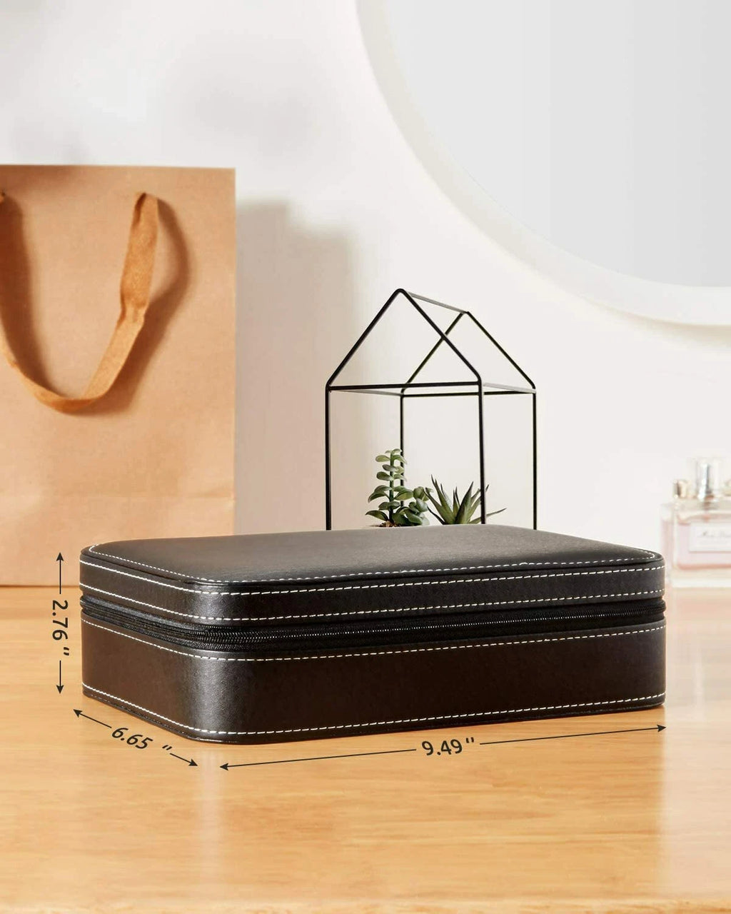 Jewelry Box for Women, Leather Jewelry Storage Box Necklace Organizer & Earring | eBay