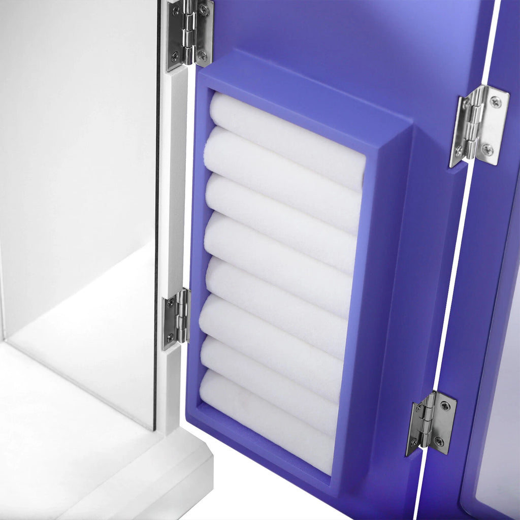 Double Door Purple Butterfly Jewelry Box w/4 Drawers Organizer Built-in Mirror | eBay