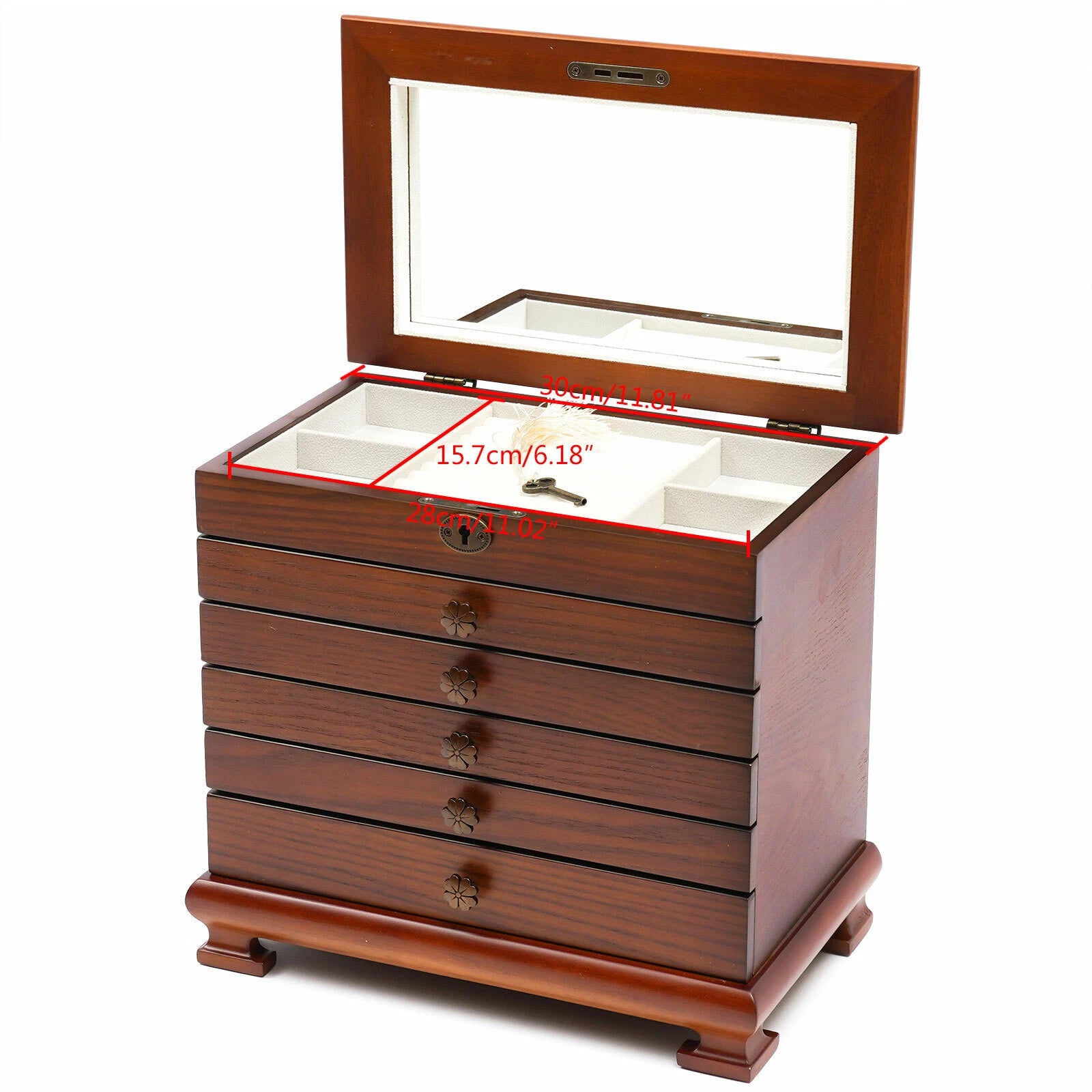 Large Jewelry Box Organizer for Women Girls Jewelry Storage Case with Drawers US | eBay