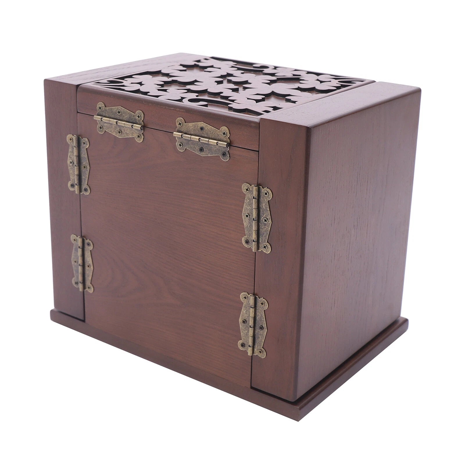 5 Layers Case 4 Drawer Vintage Large Jewelry Organizer Wooden Storage Boxes | eBay
