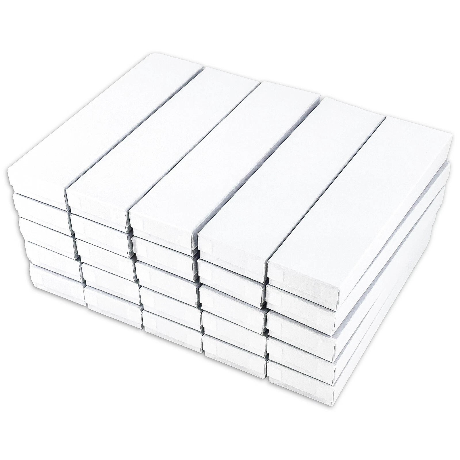 BULK 8x2x1 Cardboard #82 JEWELRY GIFT BOXES Cotton Fill Kraft Necklace Shipping | eBay