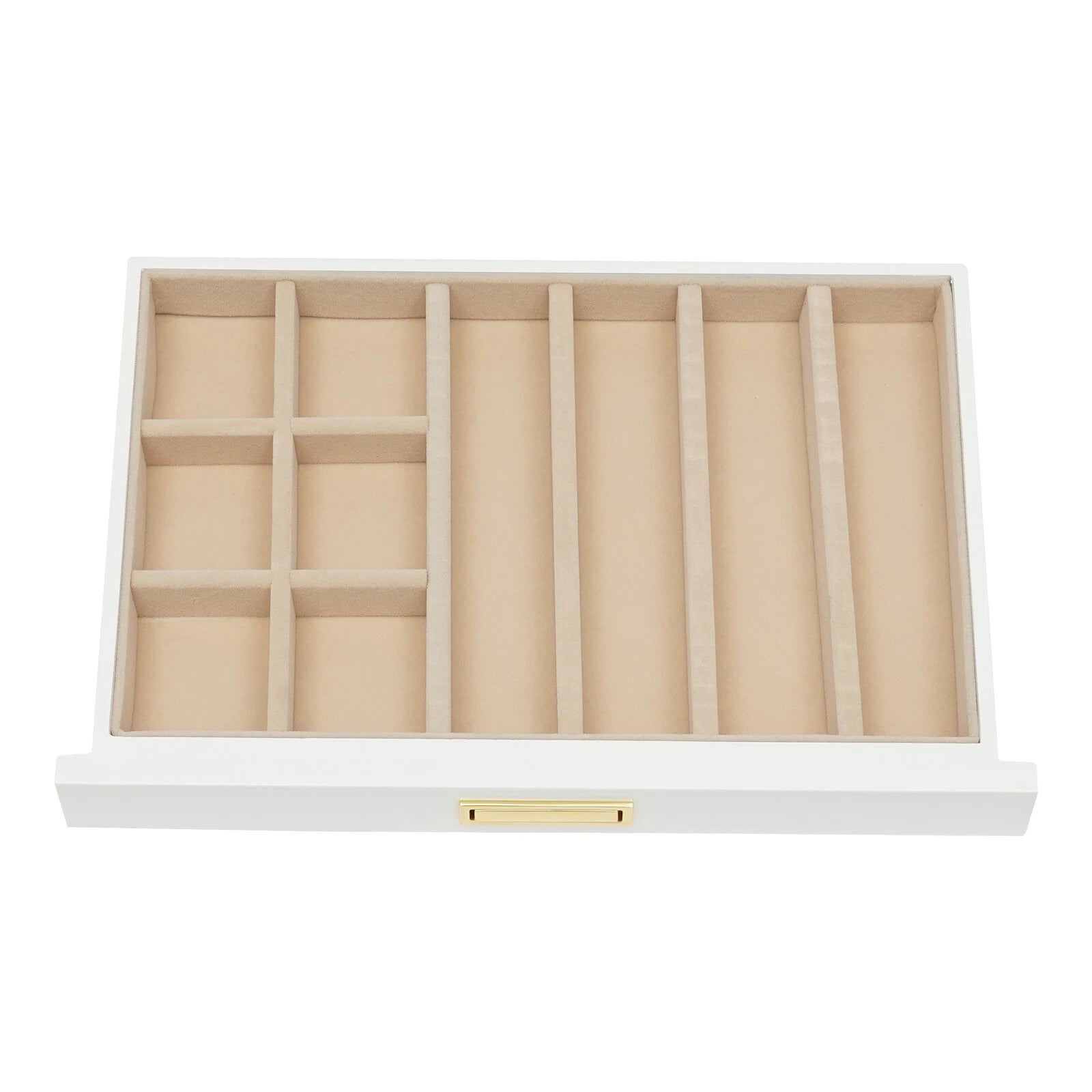 3-Layer Jewelry Organizer Box Earring Ring Necklace Bracelet Storage Case White | eBay