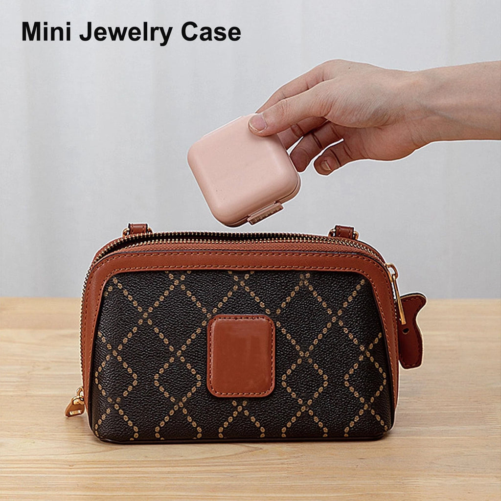 Small Jewelry Box Case Traveling Jewelry Holder Storage Portable Jewelry Box ... | eBay