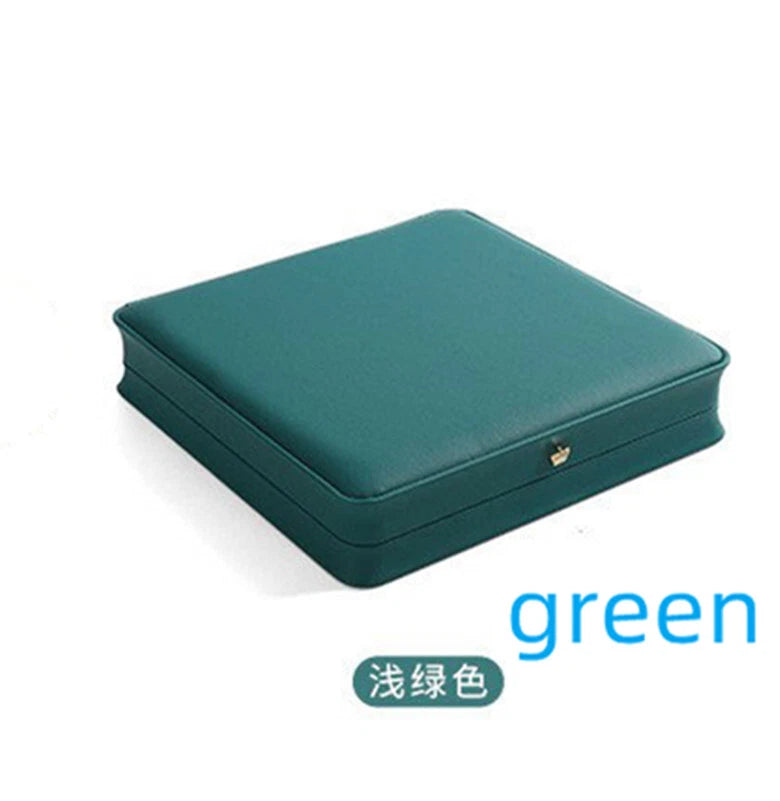 High Quality PU Leather Round Pearl Necklace Jewelry Square Gift Box | eBay