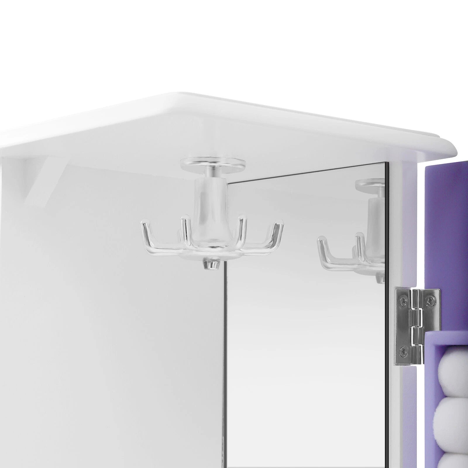 Jewelry Box Bracelets Rings Storage Organizer 4 Drawers Purple w/Built-in Mirror | eBay