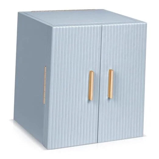 Large Jewelry Organizer Box with Mirror, Jewelry Storage Organizer Smoky Blue | eBay