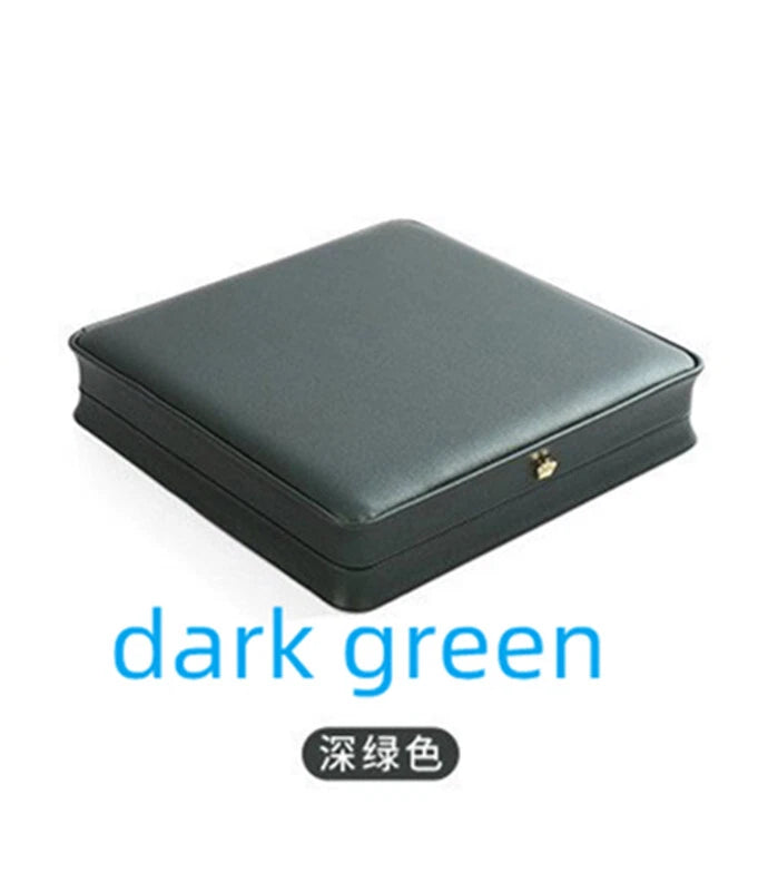 High Quality PU Leather Round Pearl Necklace Jewelry Square Gift Box | eBay