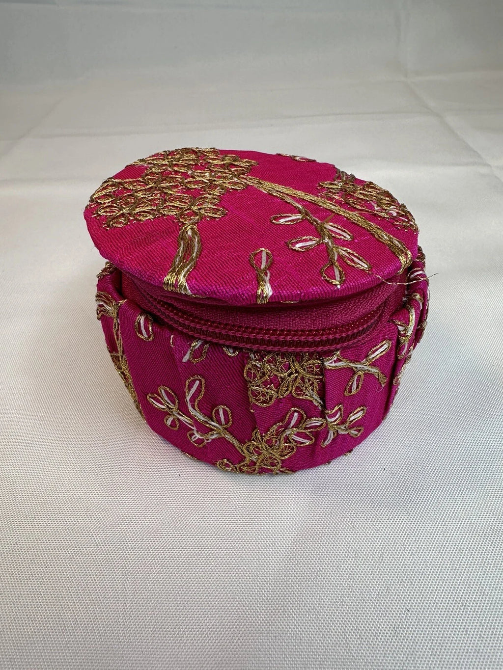 Jewelry Box Silk Gold Embroidery Bangle Wedding Favor Gift Jewelry Storage PINK | eBay
