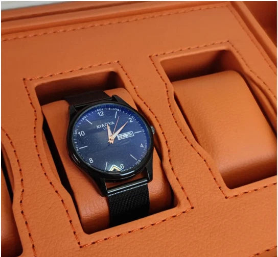 Luxury Leather Jewelry Box Organizer - Orange | eBay