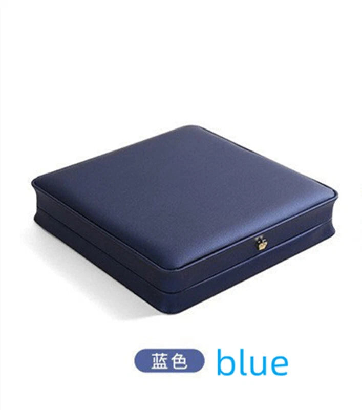High Quality PU Leather Round Pearl Necklace Jewelry Square Gift Box | eBay