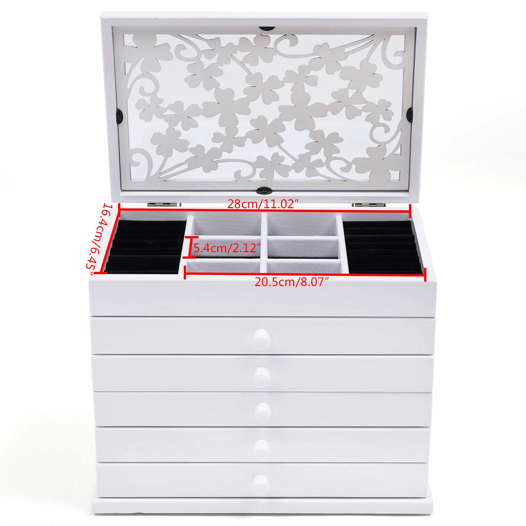 Jewelry Box Organizer for Women Girls Large Jewelry Storage Case with Drawers🔥 | eBay