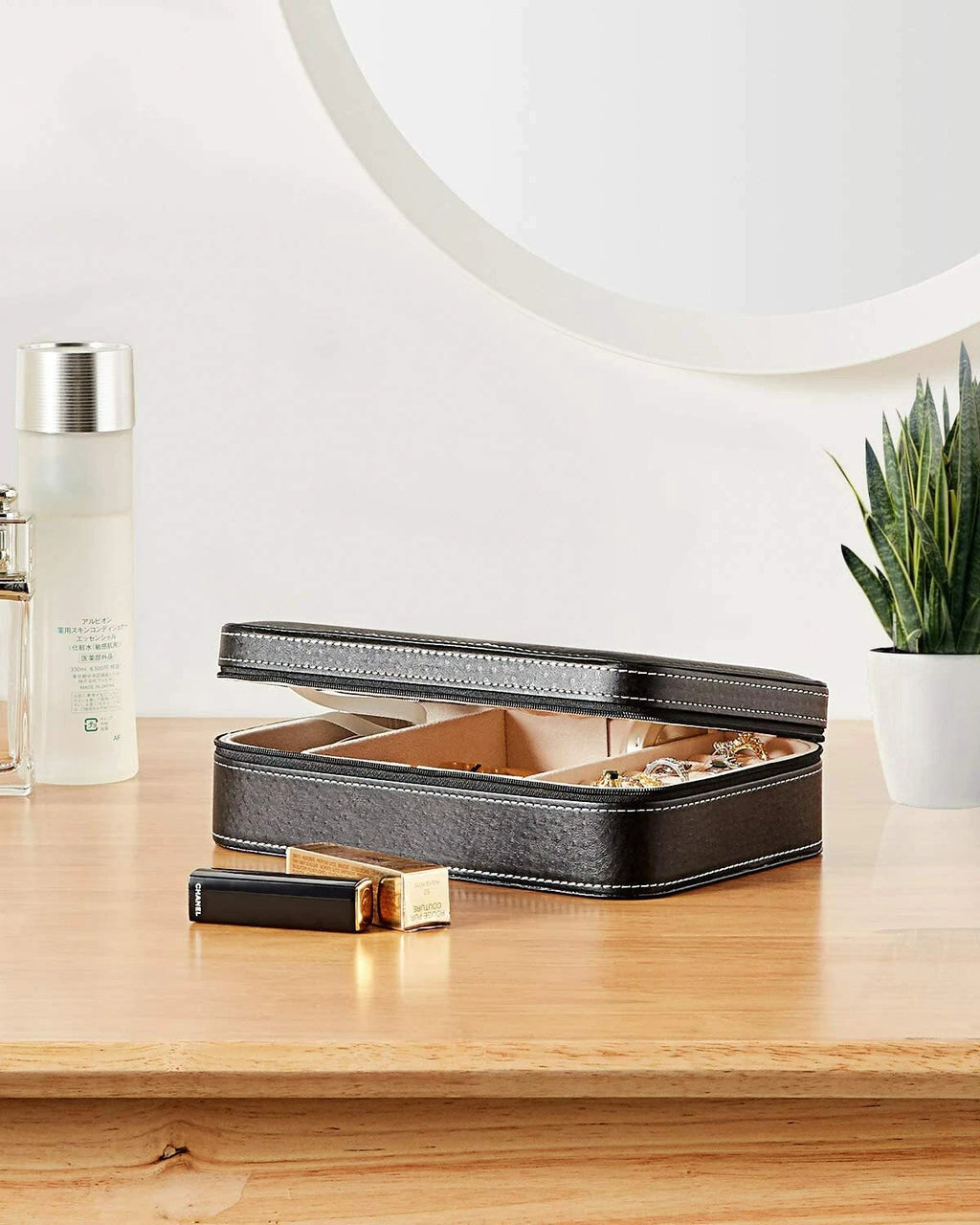 Jewelry Box for Women, Leather Jewelry Storage Box Necklace Organizer & Earring | eBay